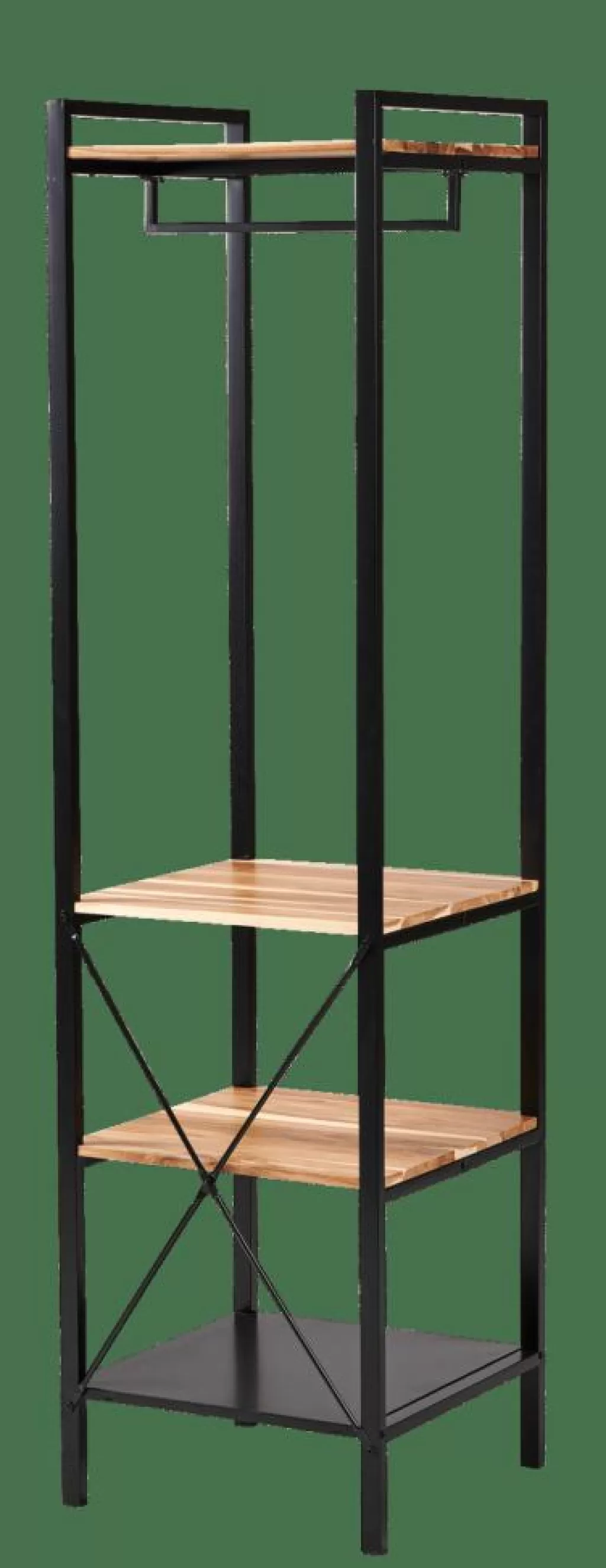 Perchero Moderno CASA MARCEL - Estantería Negra con Diseño Elegante para Organizar Tu Ropa
