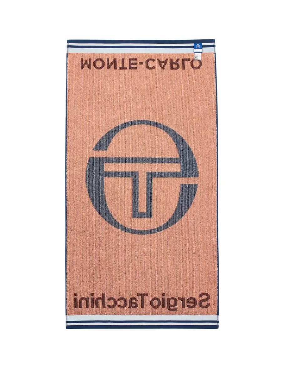 Toalla de Baño Tamaño Estándar Sergio Tacchini Mc Staff - Azul Marino en Algodón Premium Absorbente