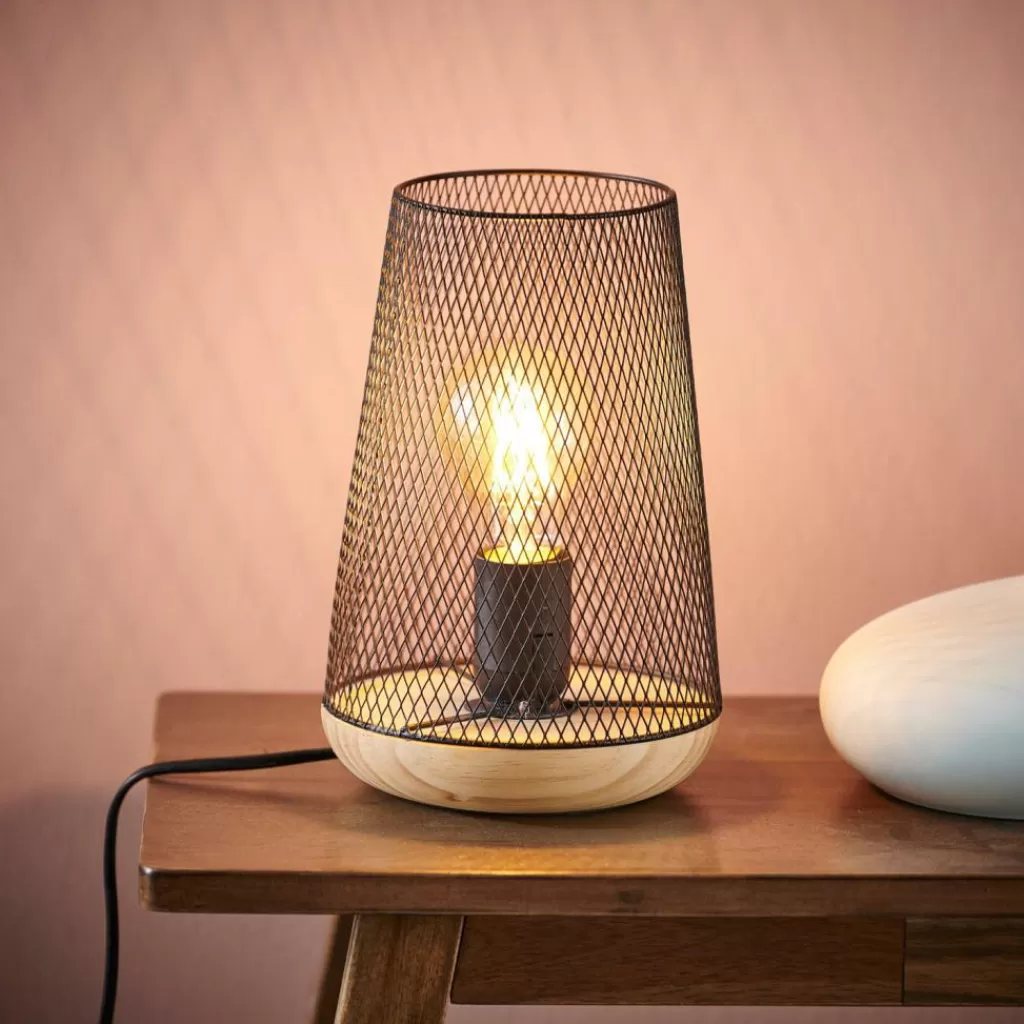 Lámpara de Mesa CASA MESH - Diseño Moderno en Negro para Estilo y Funcionalidad