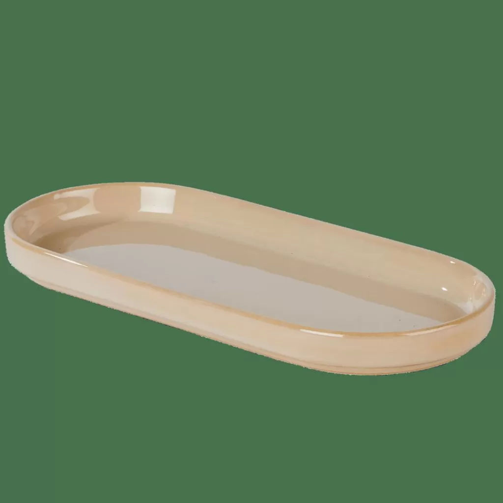 Platos rústicos CASA MINERAL en tono arena - Juego de mesa beige cálido para decoración moderna