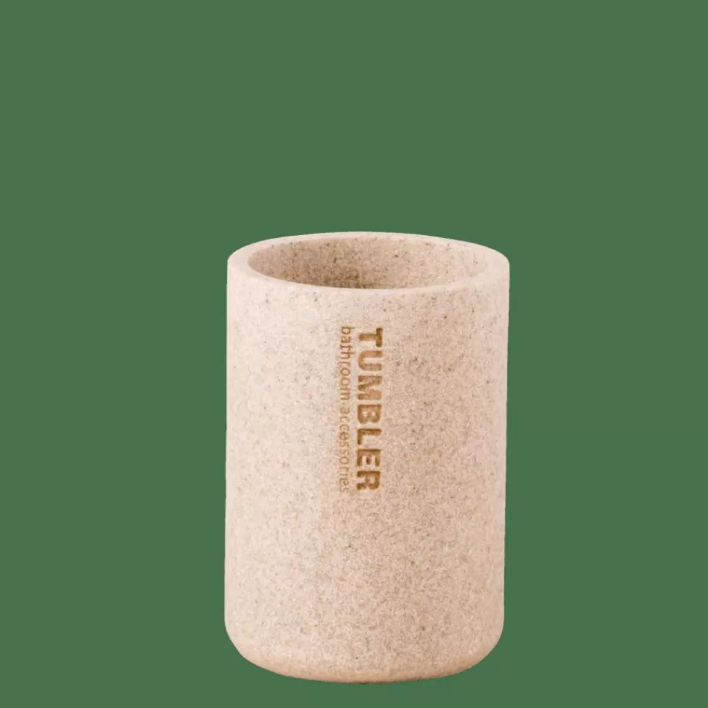 Organizador para cepillos dentales de resina ecológica - Diseño rústico y práctico para tu lavabo