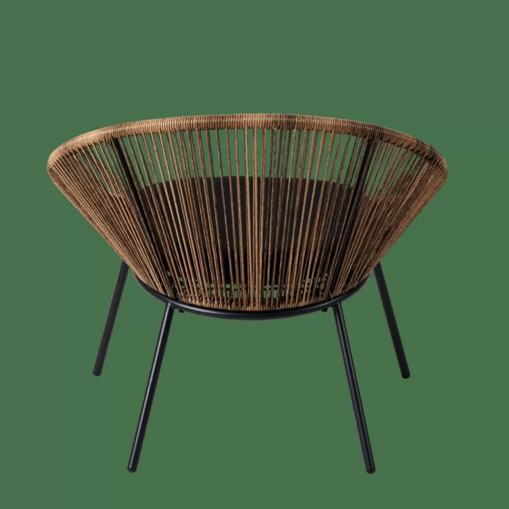 Casa Papayo: Sillón Lounge Acogedor con Almohadón en Material Natural - Diseño Premium para tu Salón