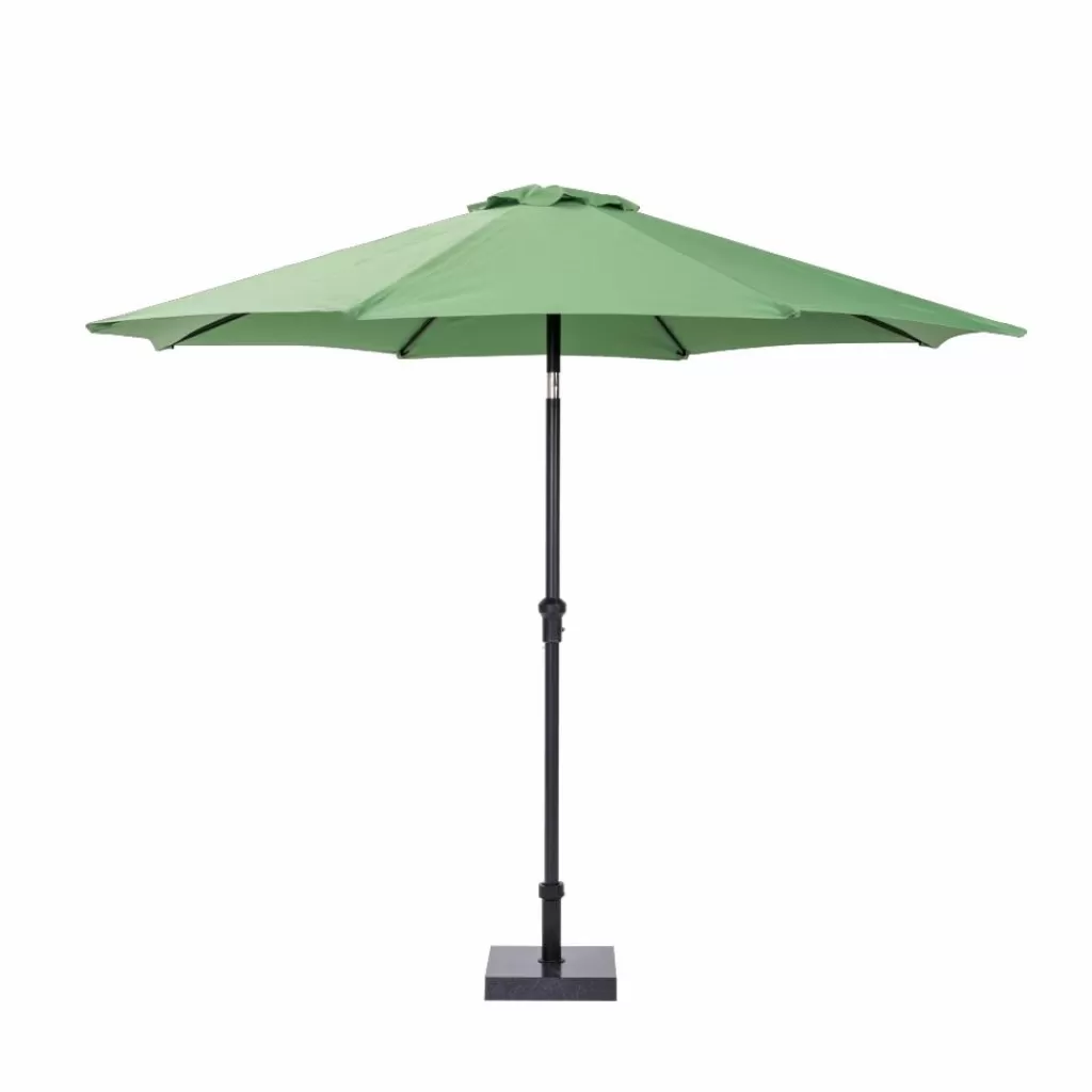 Base para Sombrilla con Losetas de Refuerzo - Soporte Estable en Color Negro Antideslizante