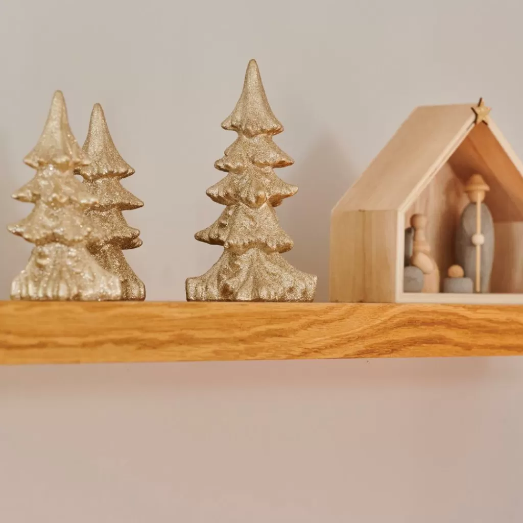Estatuilla Dorada CASA POLLY - Adorno Elegante para el Hogar | Figura Artesanal con Detalles Brillantes | Decoración Exclusiva para Espacios Modernos