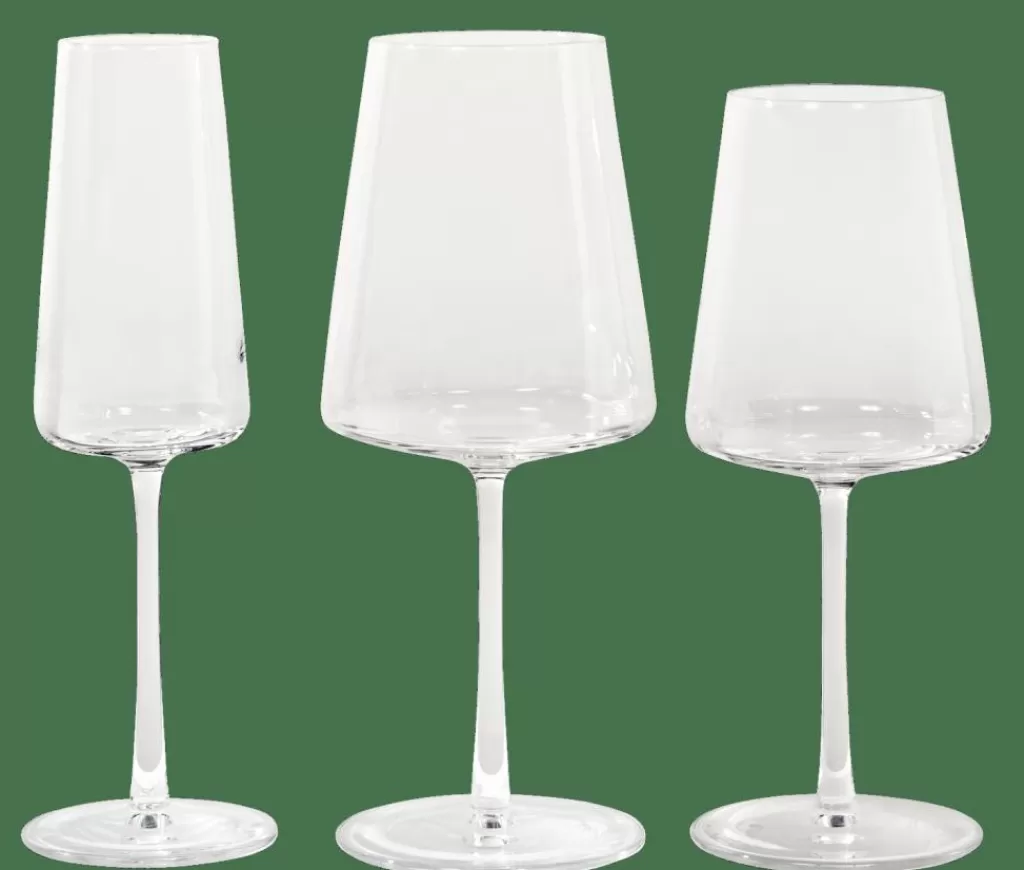 Copas de Vino Elegantes CASA POWER - Juego de 2 unidades 400ml, Cristal Transparente para Catas y Eventos