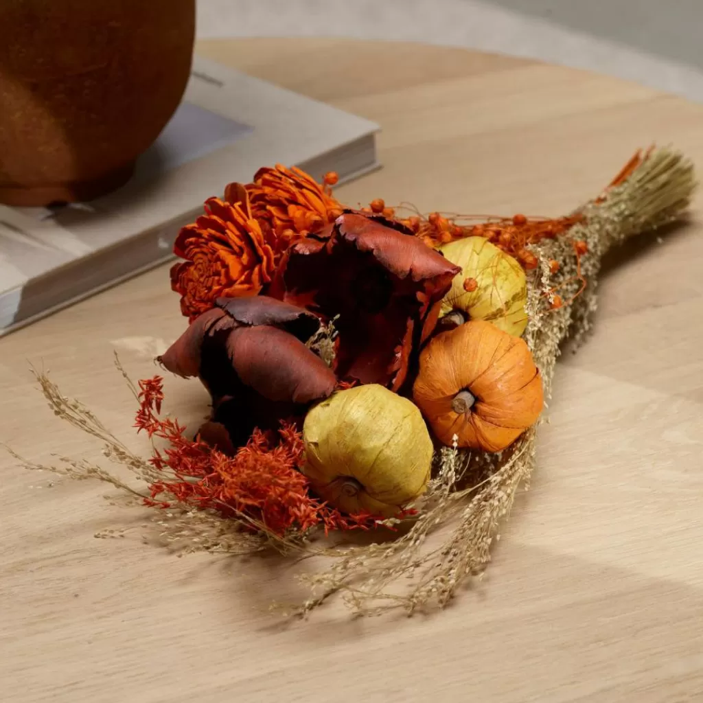 Ramo Seco Decorativo CASA PUMPI - Flores Artificiales Multicolor con Tallos Naturales para Hogar, Eventos u Oficina | Arreglo Duradero en Tonos Armónicos