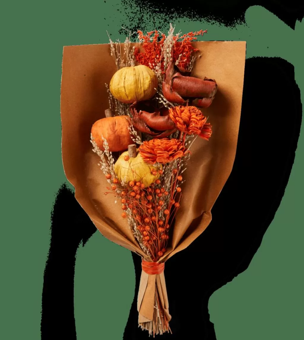 Ramo Seco Decorativo CASA PUMPI - Flores Artificiales Multicolor con Tallos Naturales para Hogar, Eventos u Oficina | Arreglo Duradero en Tonos Armónicos