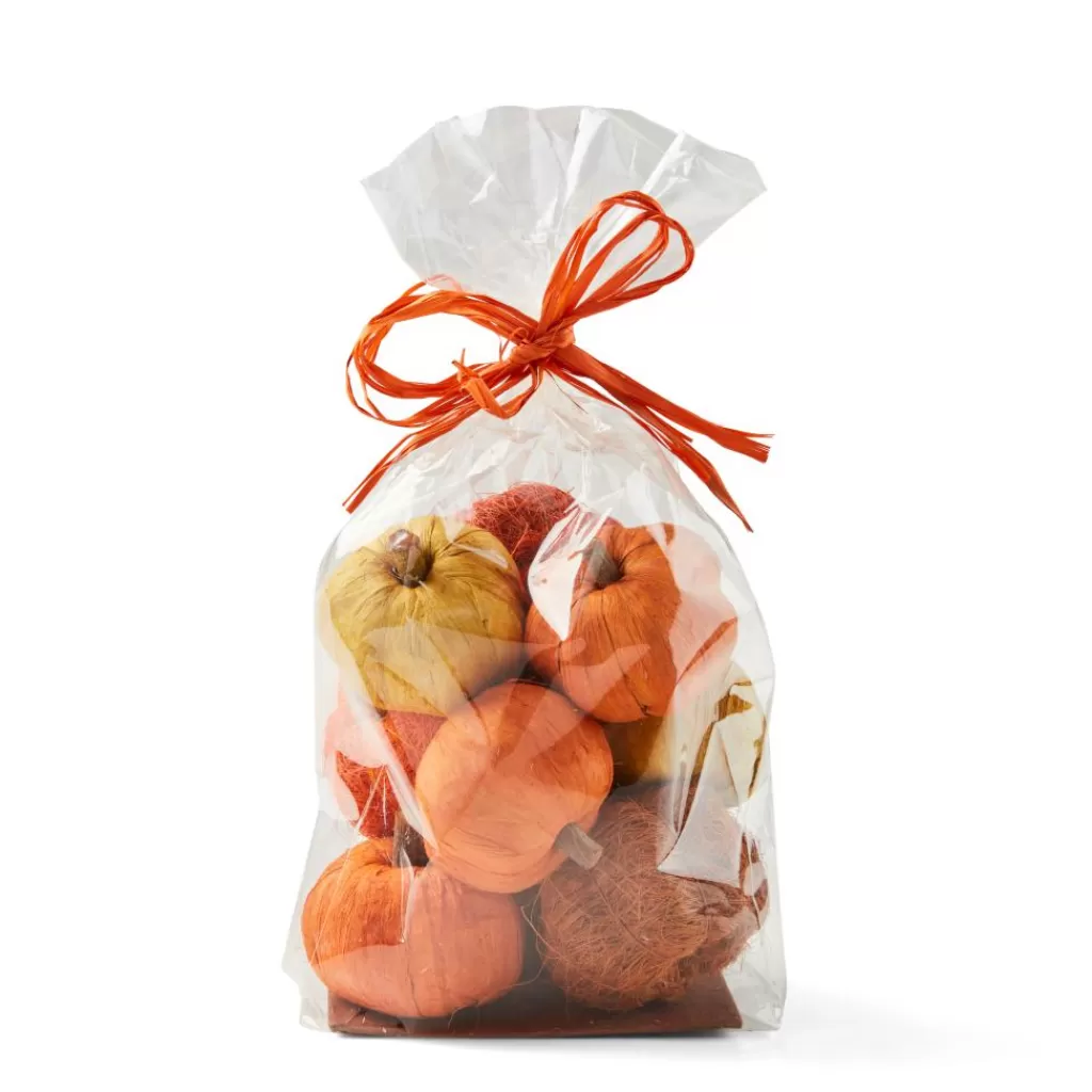 CASA PUMPKIN: Calabaza Candela en Tono Otoñal • Decoración Naranja Brillante para Halloween 

(：，