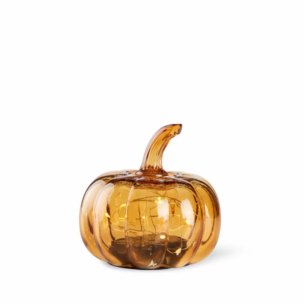CASA PUMPKIN: Calabaza Candela en Tono Otoñal • Decoración Naranja Brillante para Halloween 

(：，