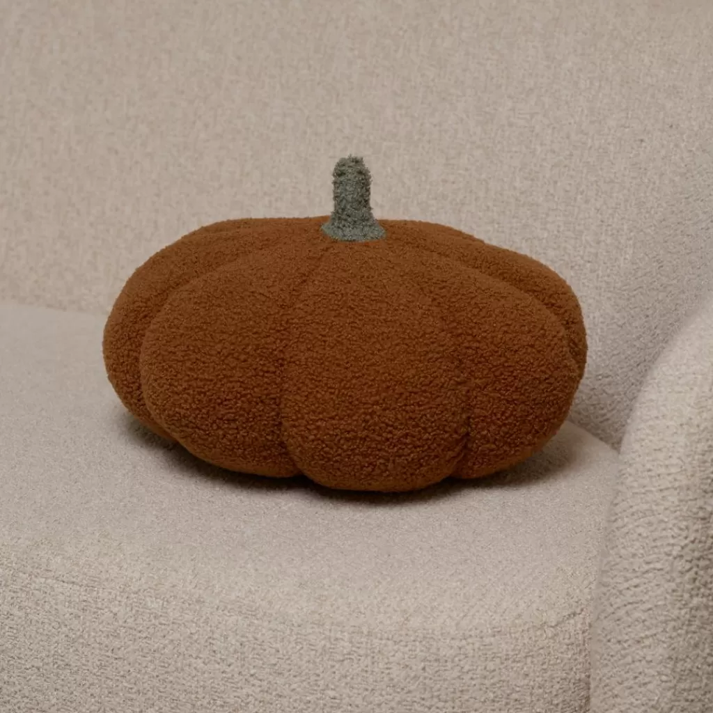 CASA PUMPKIN: Calabaza Candela en Tono Otoñal • Decoración Naranja Brillante para Halloween 

(：，
