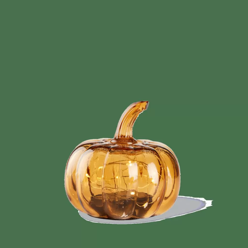 Lámpara Calabaza - Decoración Otoñal en Tonos Dorados para Halloween · Ambiente Mágico en tu Hogar