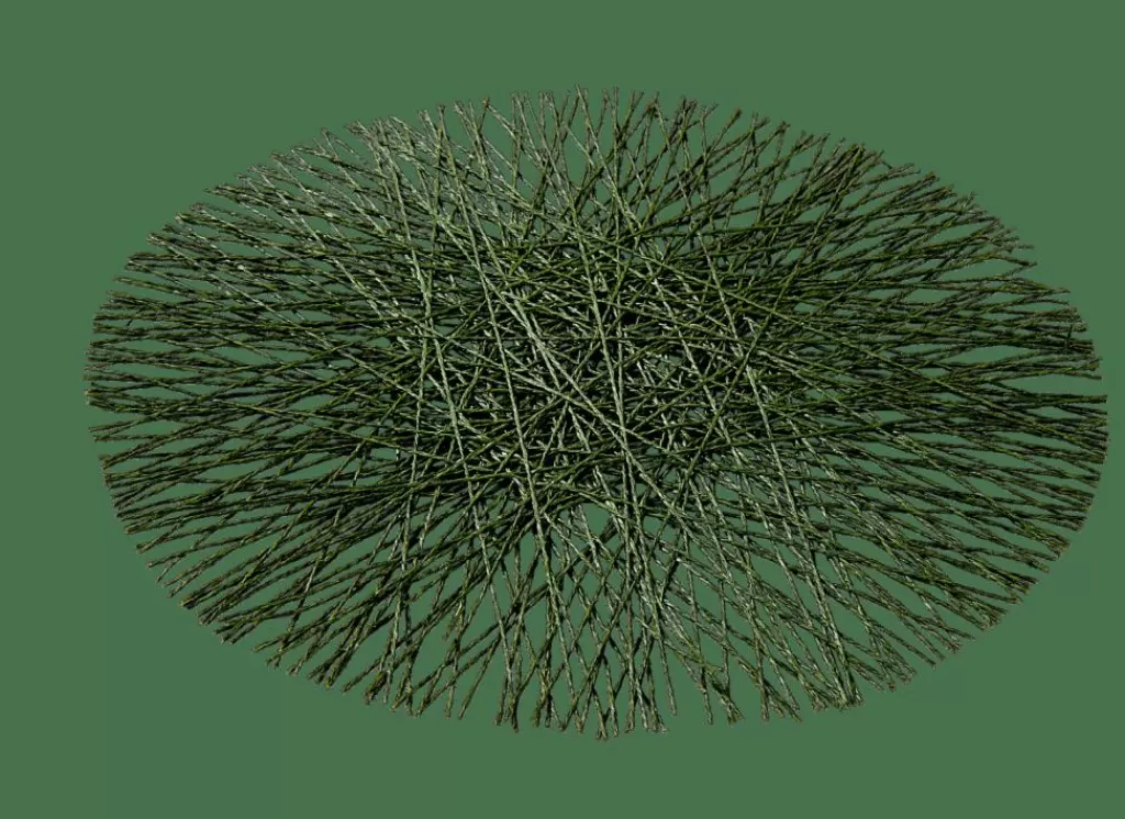 CASA RAMI - Juego de Manteles Individuales en Verde Botánico | Diseño Elegante para Decorar tu Mesa