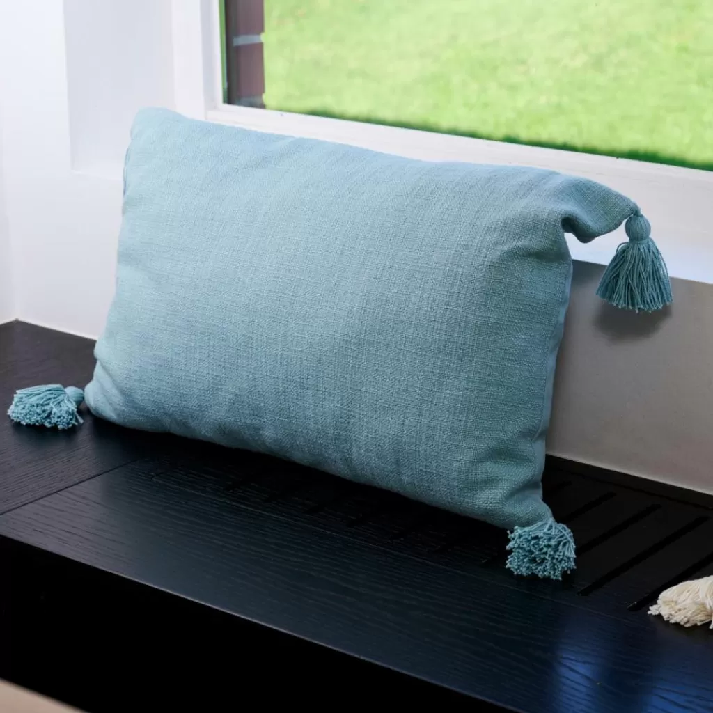 Cojines Decorativos Azul Aqua Hogar Ravi - Almohadillas Ultra Suaves para Sofá, Cama o Sala ¡Estilo y Comodidad!