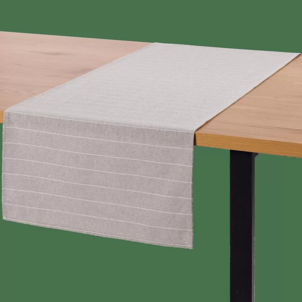 Manteles Ecológicos CASA - Diseño Runner en Gris Casual para Comedor