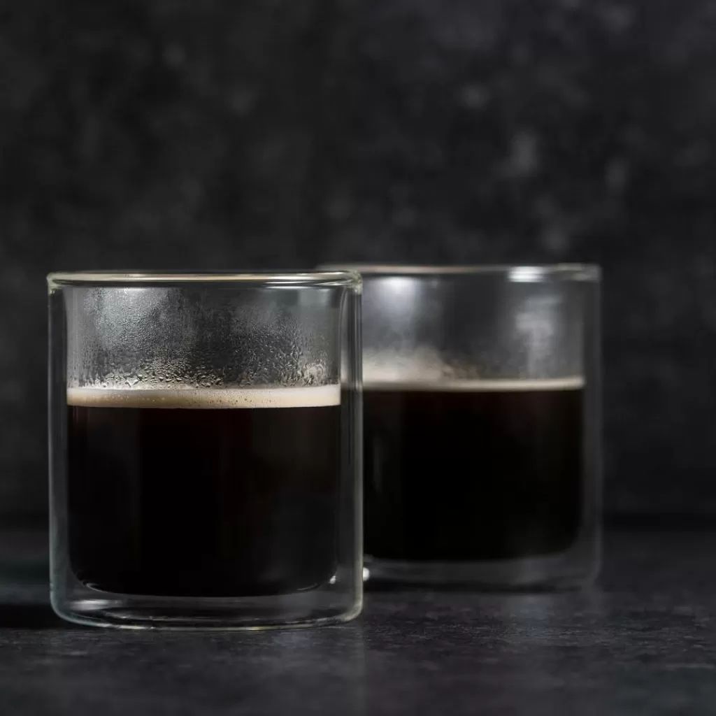 Juego de 2 Tazas Colgantes Transparentes para Café y Té - 24.5 cl, Diseño Moderno y Ahorro de Espacio - CASA RELAX