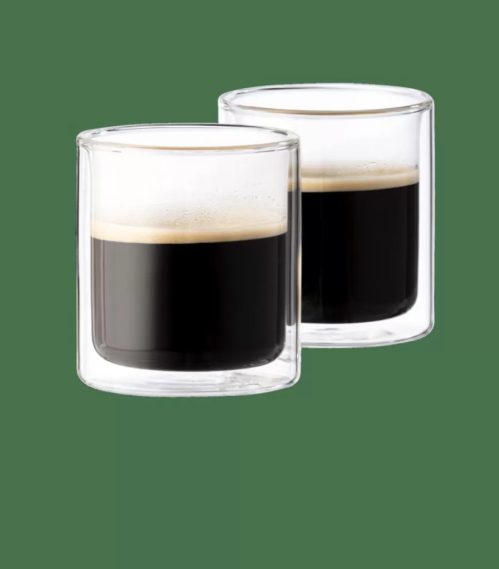 Juego de 2 Tazas Colgantes Transparentes para Café y Té - 24.5 cl, Diseño Moderno y Ahorro de Espacio - CASA RELAX