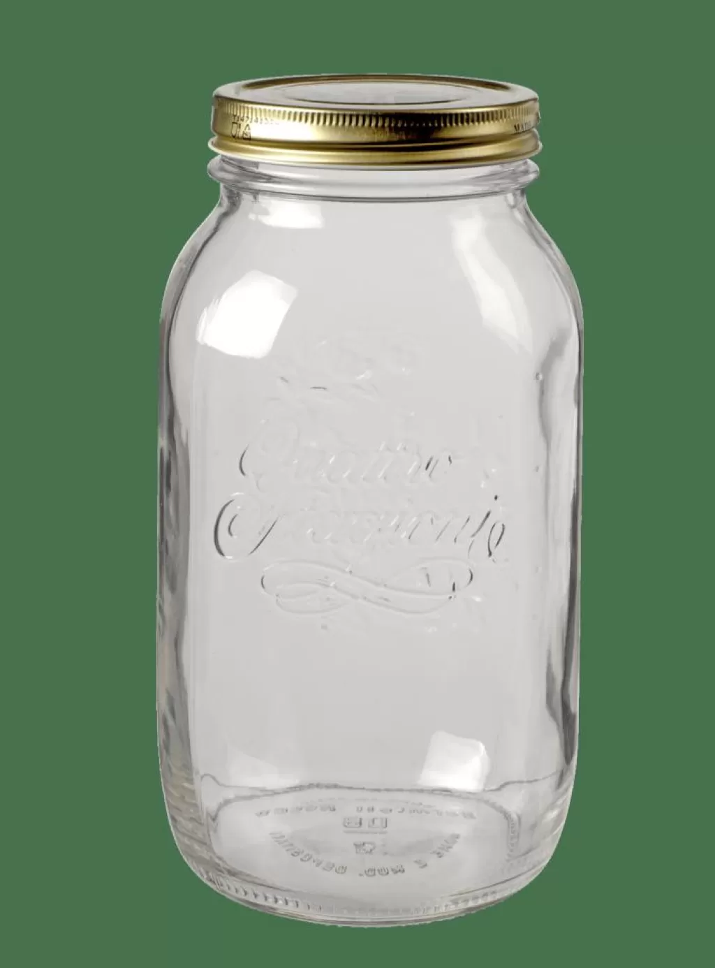 CASA STAGIONI Frasco Premium 1.5L - Recipiente Cristalino con Tapa Hermética, Diseño Elegante para Cocina y Almacenamiento