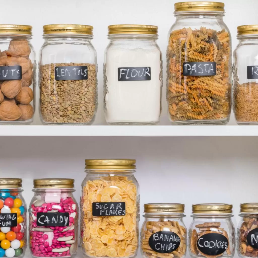 Bote Organizador Transparente Casa Stagioni | Capacidad 1 Litro | Ideal para Almacenamiento de Alimentos | Diseño Minimalista y Hermético