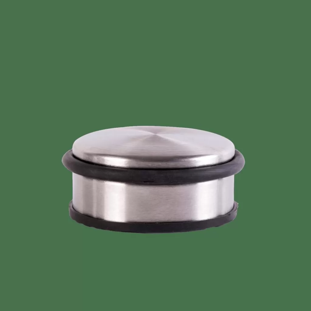 Herrajes para Puertas en Acero Inoxidable Plateado - Sujetaportalones Premium CASA