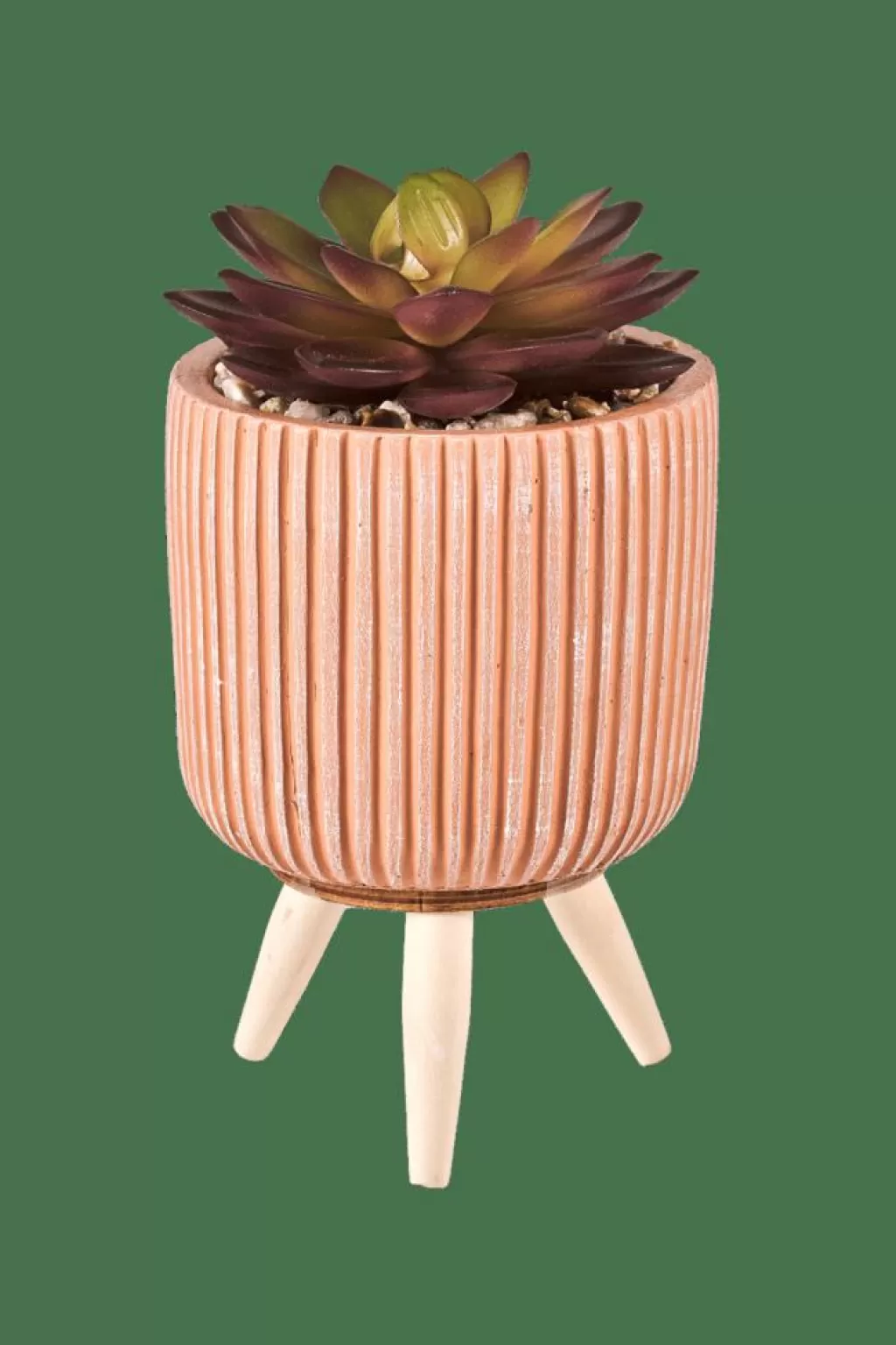 CASA STRIPE - Maceta Decorativa con Suculentas Artificiales en Colores Vibrantes, Colección Sin Mantenimiento para Interiores