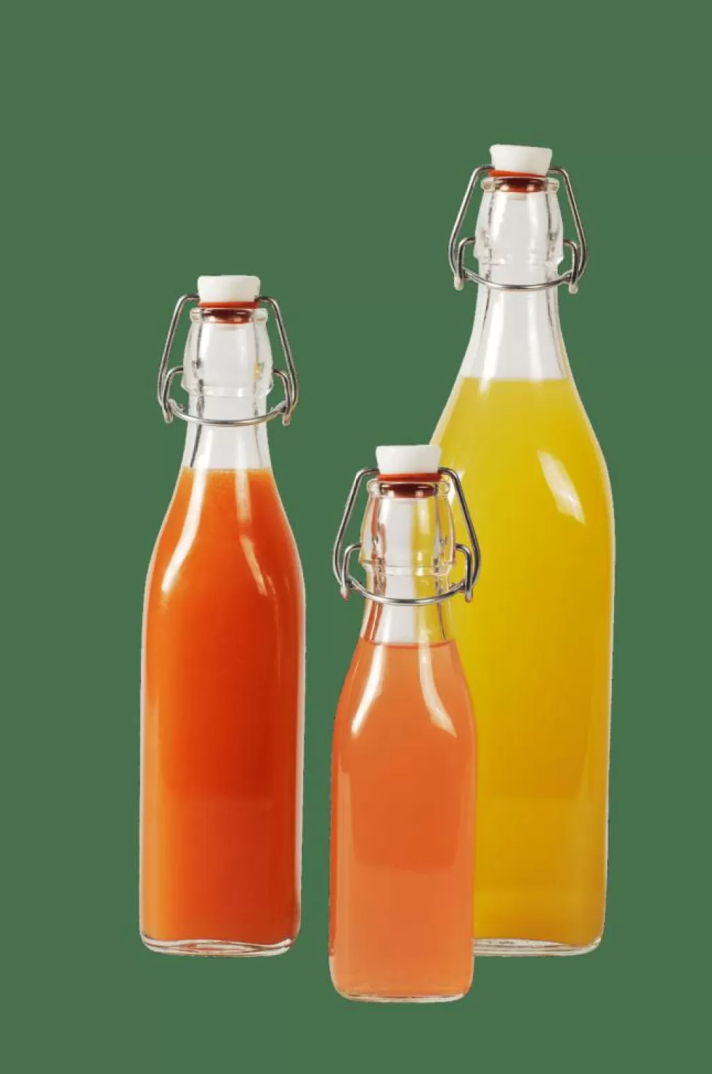Envases Cristalinos CASA SWING 500ml - Juego de Frascos y Botellas Multiusos para Almacenaje Elegante en Cocina y Mesa