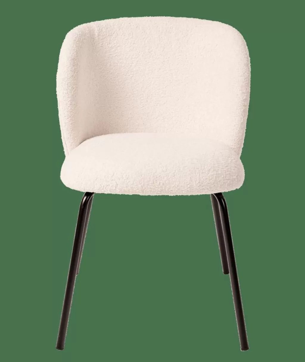 CASA TATE - Juego de Sillas de Comedor Modernas, Blanco Puro para Interior con Estilo Contemporáneo