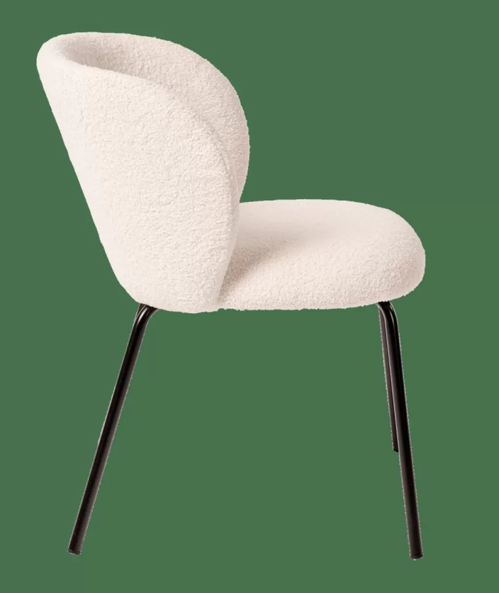 CASA TATE - Juego de Sillas de Comedor Modernas, Blanco Puro para Interior con Estilo Contemporáneo