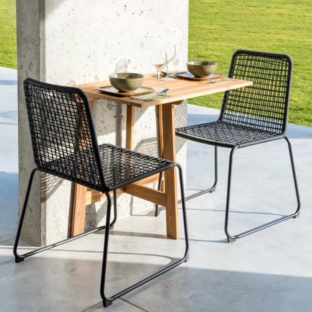 Mesa Plegable CASA UTAH en Café Roble - Diseño Bistró para Exteriores | Terraza y Jardín Práctica
