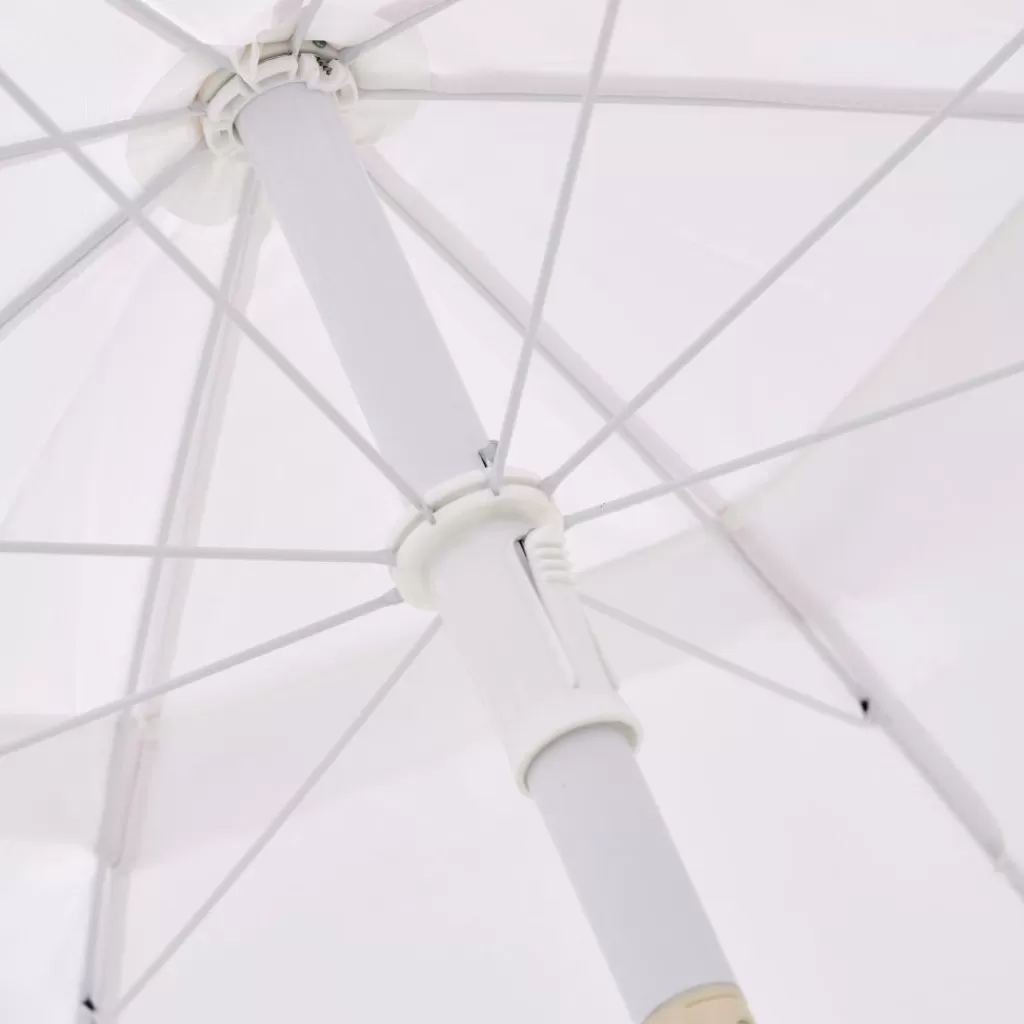 Valino Baldosas Blanco Elegante - Bases y Sombrillas de Diseño Exclusivo para Exteriores