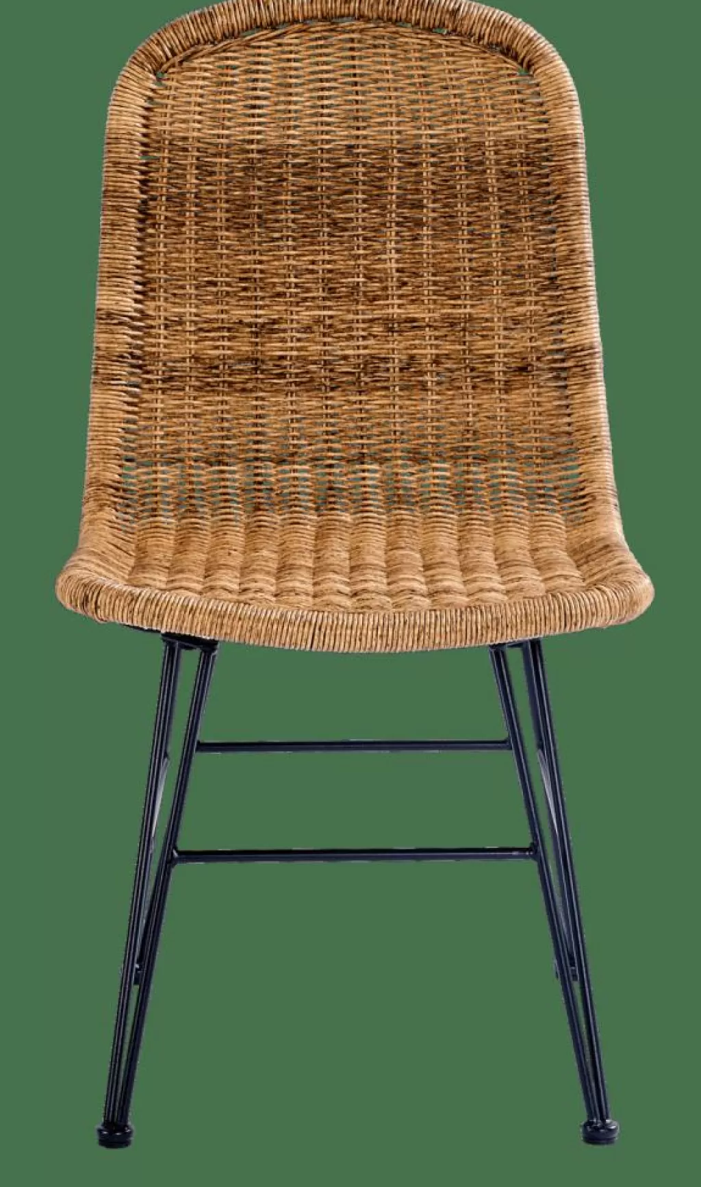Silla de Comedor CASA VIENNA - Elegancia Natural en Negro | Diseño Resistente para Interior y Exterior