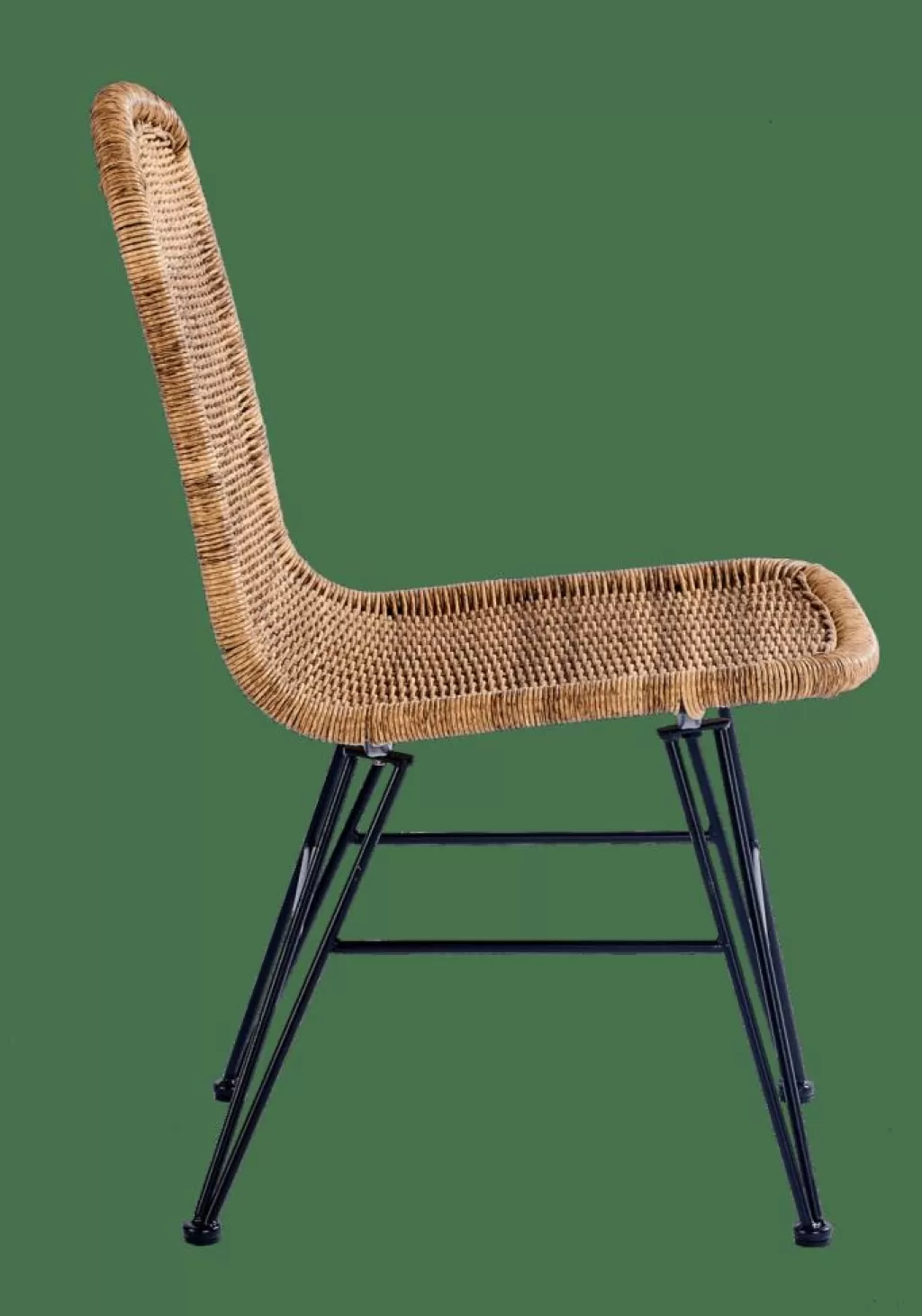Silla de Comedor CASA VIENNA - Elegancia Natural en Negro | Diseño Resistente para Interior y Exterior